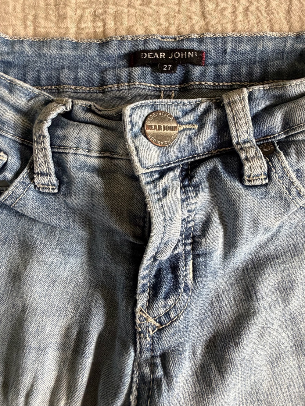 Dear John Light Blue Straight Leg Women’s Jeans